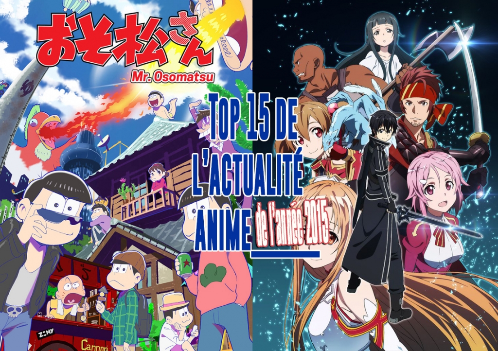 Top 15 de l'Actualite Anime 2015 Facebook